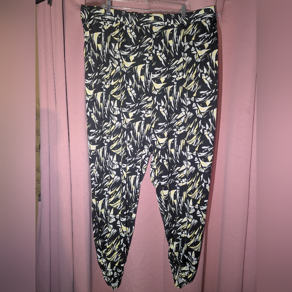 ANTTHONY ORIGINALS Pull-On Patterned Pants 3x NWT